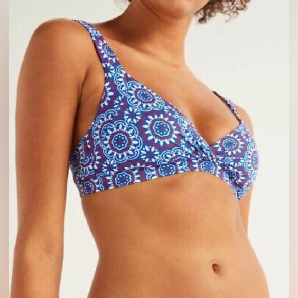 NWT Boden Bold Blue, Sun Tile Talamanca Bikini Top sz 4,6 . IG - Picture 2 of 5